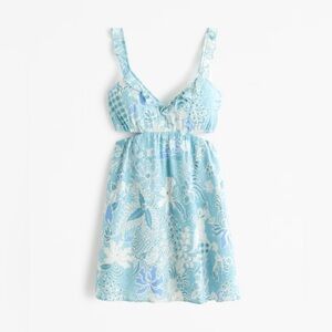 Abercrombie NWT Ruffle cut out mini dress NWT XL Tall